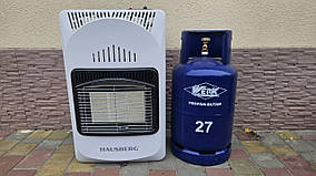 Газовий комплект Hauber 1010  інфрачервоний обігрівач + газовий балон 27 л + редуктор + шланг