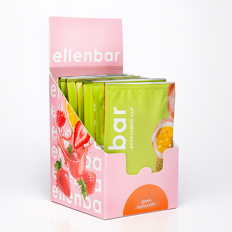 Ellenbar Концентрат-Лимонад-Чай Шоубокс диня-маракуйя 50г, фото 1