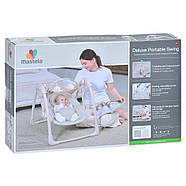 Електроколиска‑шезлонг Mastela 6511 3‑в‑1: 5 швидкостей, таймер, мелодії, фото 5