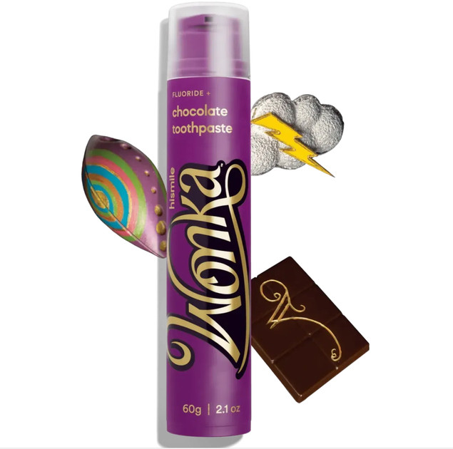 Зубная паста со вкусом шоколада Hismile Wonka Chocolate Toothpaste, 60 г, фото 1