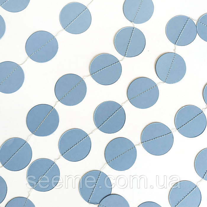 Гірлянда для декору свята, колір кобальтовий, 2 м, фото 1