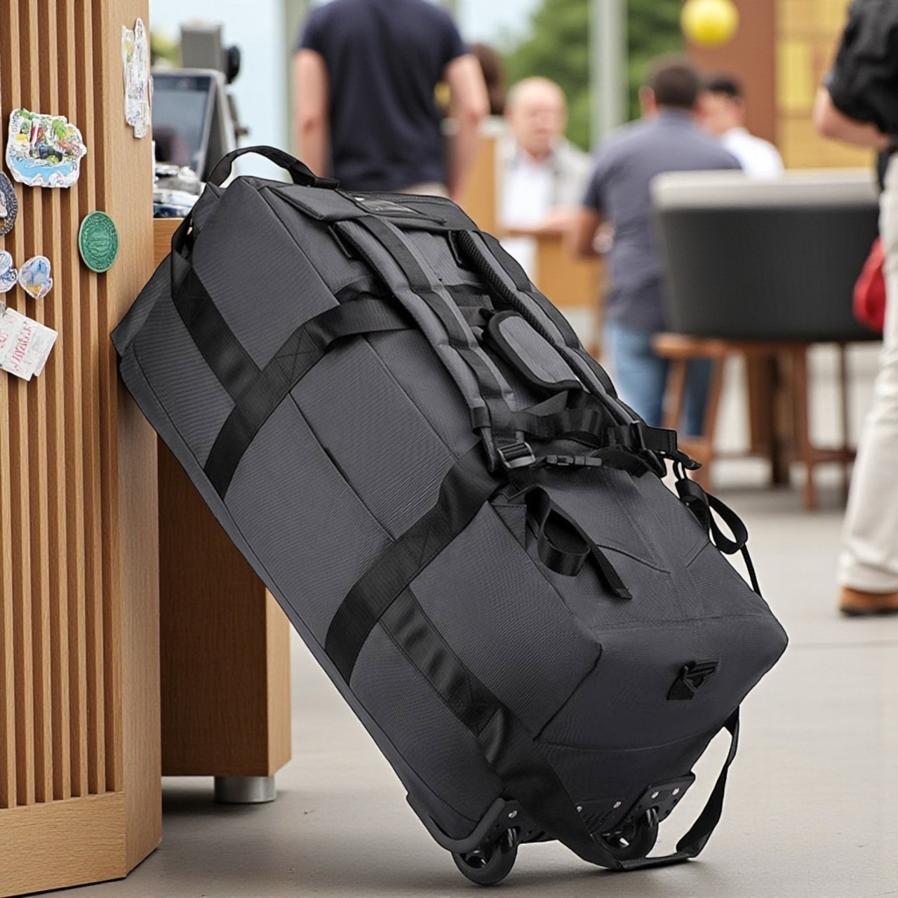 Дорожня сумка рюкзак для подорожей з коліщатками 90 літрів, фото 1