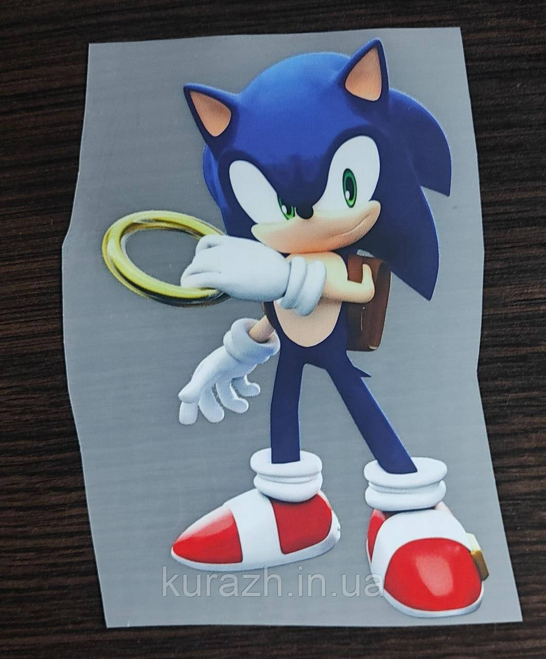 Термонаклейка  на одяг  "Сонік", фото 1