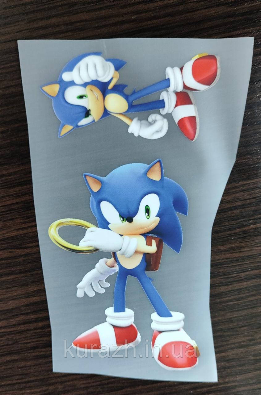 Термонаклейка на одяг "Сонік", фото 1
