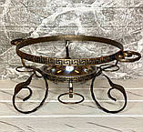 Садж Греція Люкс із соусницями, марміт, страва для подавання шашлику 36 см, фото 4