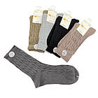 Жіночі високі в’язані шкарпетки Корона з вовни мериноса – набір 10 пар, розмір 36-41, фото 2