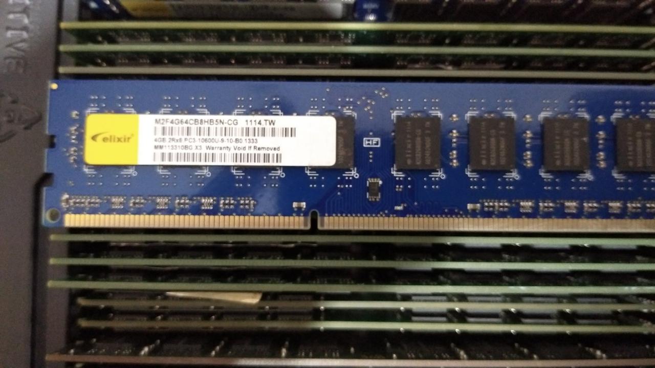 4GB DDR3 1333MHz Elixir PC3 10600U 2Rx8 RAM Оперативна пам'ять M2F4G64CB8HB5N-CG, фото 1