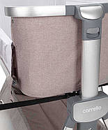 Приставне ліжечко-колиска Carrello Aria CRL-16402 2в1 з відкидною боковиною та 5 рівнями висоти, фото 6