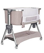 Приставне ліжечко-колиска Carrello Aria CRL-16402 2в1 з відкидною боковиною та 5 рівнями висоти, фото 3