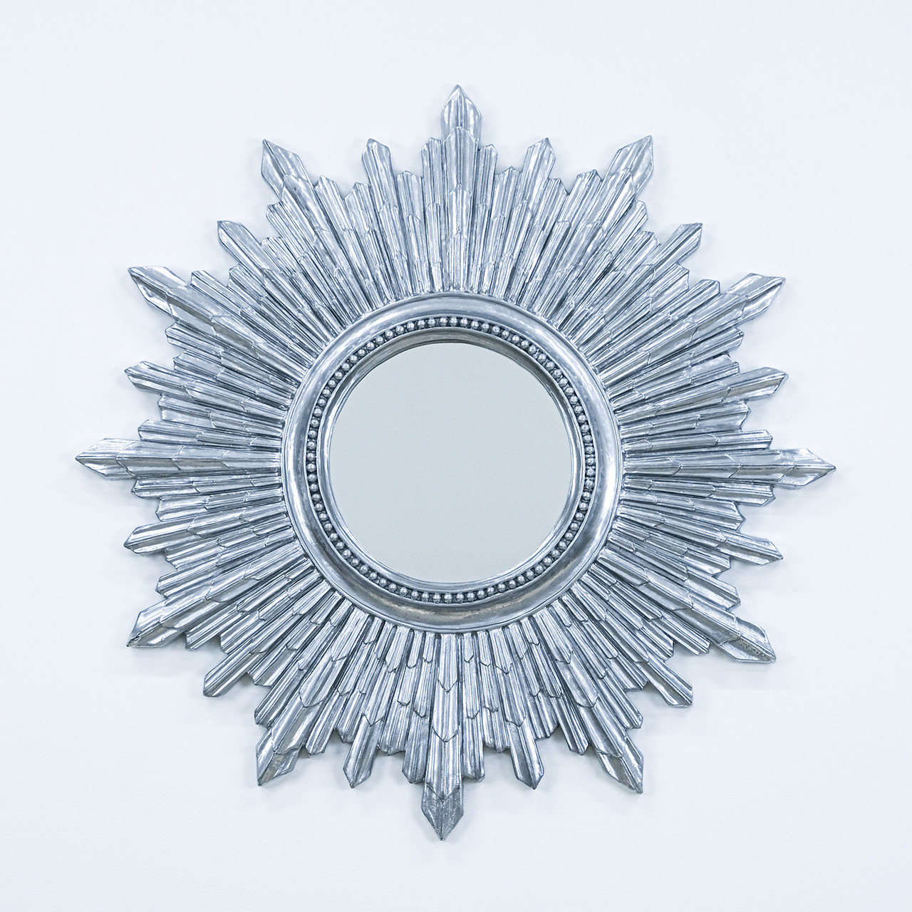 Декоративне дзеркало Сонце з полістоуну в золотому кольорі 71 см, фото 1