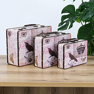 Набір 3-х скринь в стилі Шеббі Шик Гранд Презент SH31204-443