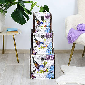 Набір 3-х скринь - Птах Гранд Презент SH31168