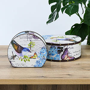 Скринька кругла набір з 2-х - Птах Гранд Презент SH31297-079