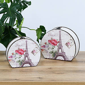 Скринька кругла набір з 2-х - Париж Гранд Презент SH31297-447
