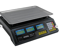 Ваги торгові електронні з лічильником настільні Crystal CR-50