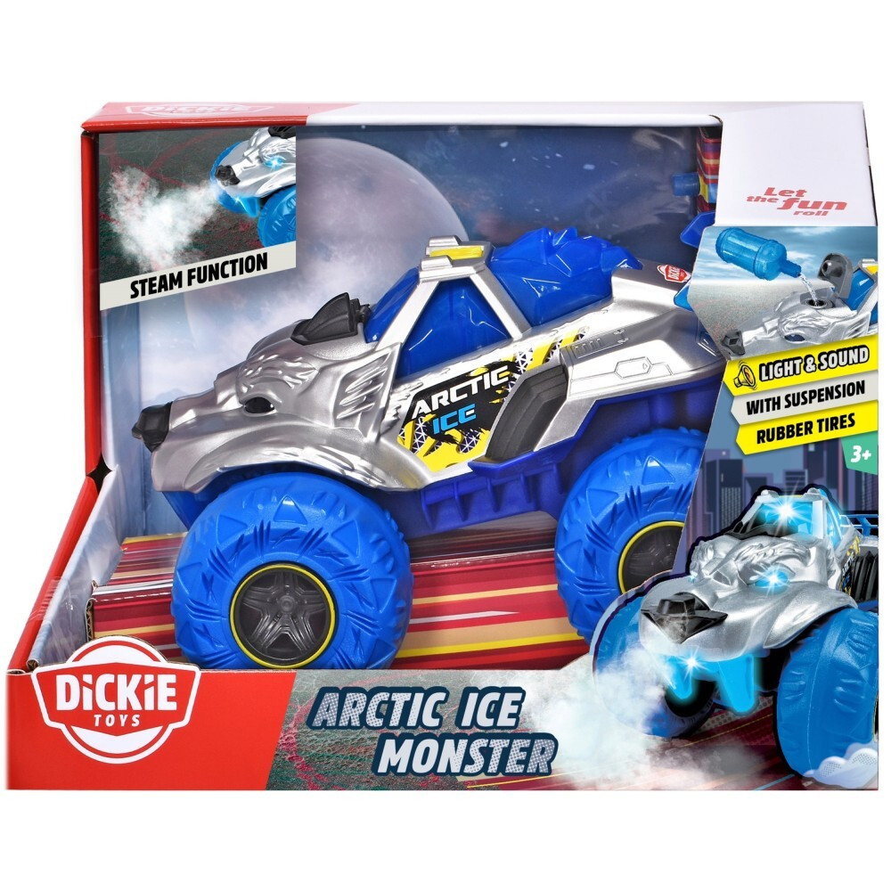 Dickie Toys Artic Ice Monster Машина крижаного монстра з функцією пару зі звуком та світлом 25 см, фото 1