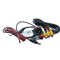 Камера заднього огляду з підсвіткою універсальна 480 ТВЛ (120-140° огляд, IP68, RCA, паркувальні лінії)