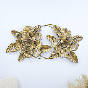 Настінний декор "Пара квіток" із металу Гранд Презент 81421