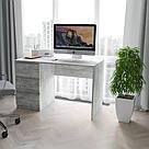 Стіл письмовий однотумбовий із 3 висувними шухлядами Робочий стіл 120 см Столи комп’ютерні для дому з ДСП, фото 4