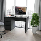 Стіл письмовий однотумбовий із 3 висувними шухлядами Робочий стіл 120 см Столи комп’ютерні для дому з ДСП, фото 6