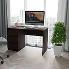 Стіл письмовий однотумбовий із 3 висувними шухлядами Робочий стіл 120 см Столи комп’ютерні для дому з ДСП, фото 9