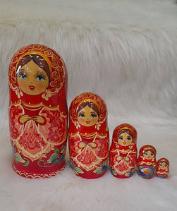 Матрьошка 5-х квіткова 14 см Гранд Презент М-19