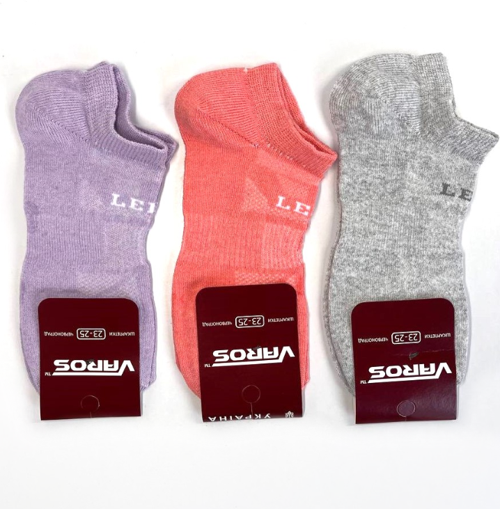 Шкарпетки жіночі класичні укорочені Ledy асорті 23-25 р. (12 пар!) (Демісезонні) Варос, фото 1