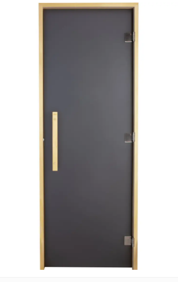 Двері для лазні та сауни Tesli Lux Graphite 2000 x 800