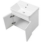 Тумба навісна ЮВВІС Vivace ТП-1 біла глянцева з умивальником Vivace Mini 70 см, фото 2