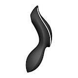 Вакуумний стимулятор з вібрацією Satisfyer Curvy Trinity 2 Black - SO6085, фото 7