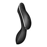 Вакуумний стимулятор з вібрацією Satisfyer Curvy Trinity 2 Black - SO6085, фото 8