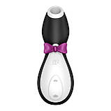 Вакуумний кліторальний стимулятор Satisfyer Penguin, Черный/белый - SO1641, фото 5
