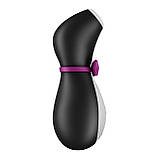 Вакуумний кліторальний стимулятор Satisfyer Penguin, Черный/белый - SO1641, фото 6