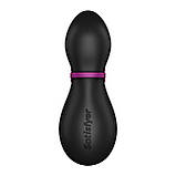 Вакуумний кліторальний стимулятор Satisfyer Penguin, Черный/белый - SO1641, фото 7