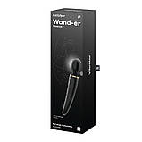 Вібромасажер Satisfyer Wand-er Woman (Black/Gold), водонепроникний, потужний, розмір XXL - SO3456, фото 6