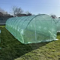 Большая теплица 12×3×2 м Усиленный каркас 25 мм Армированная пленка 140 г/м² Проветриваемые окна 1 вход Качественный парник 36 м²