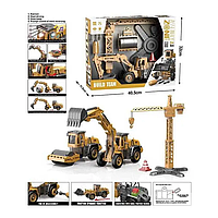 Набір спецтехніки YW 9101 D підсвічування, звуки, інерційний механізм, рухливі елементи, інструменти