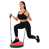 Балансувальна платформа "BOSU" LB7052 з еспандерами.
