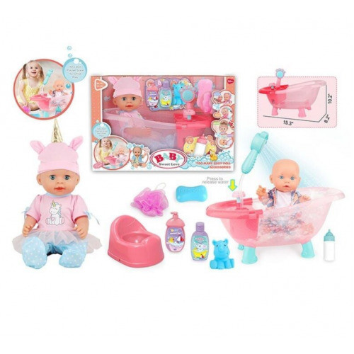 Пупс 8933 В-4 38 см з ваною 39 см та аксесуарами