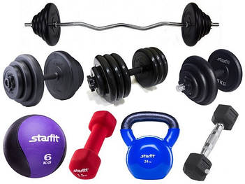 Гантелі і обважнювачі