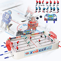 Хокей настільний дитячий 0704 82х42х18 см на 12 важелів зі шкалою рахунку.