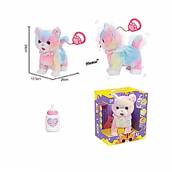 Інтерактивна іграшка "Кошеня" 933-153 E на повідку з відтворенням голосу