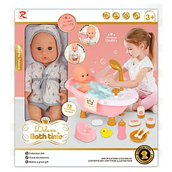 Пупс 85820 31 см з ваною 40 см ллється вода(механіч)