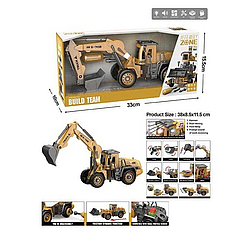 Спецтехніка YW 9102 D звуки, підсвічування, конструктор, викрутка, рухомі деталі