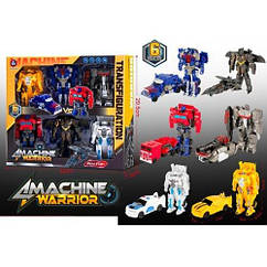 Набір роботів HD102 6 видів трансформеров пластикові 11 см