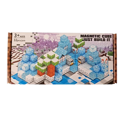 Конструктор магнітний 895-1А Minecraft Сніговий замок 32 деталі