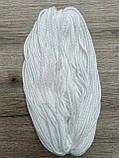 Шнур круглий поліпропілен 5мм білий моток 100м, фото 3