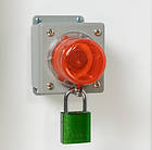 Алюмінієвий замок блокування Brady 814073 з дужкою 40 мм + 6 од червоний