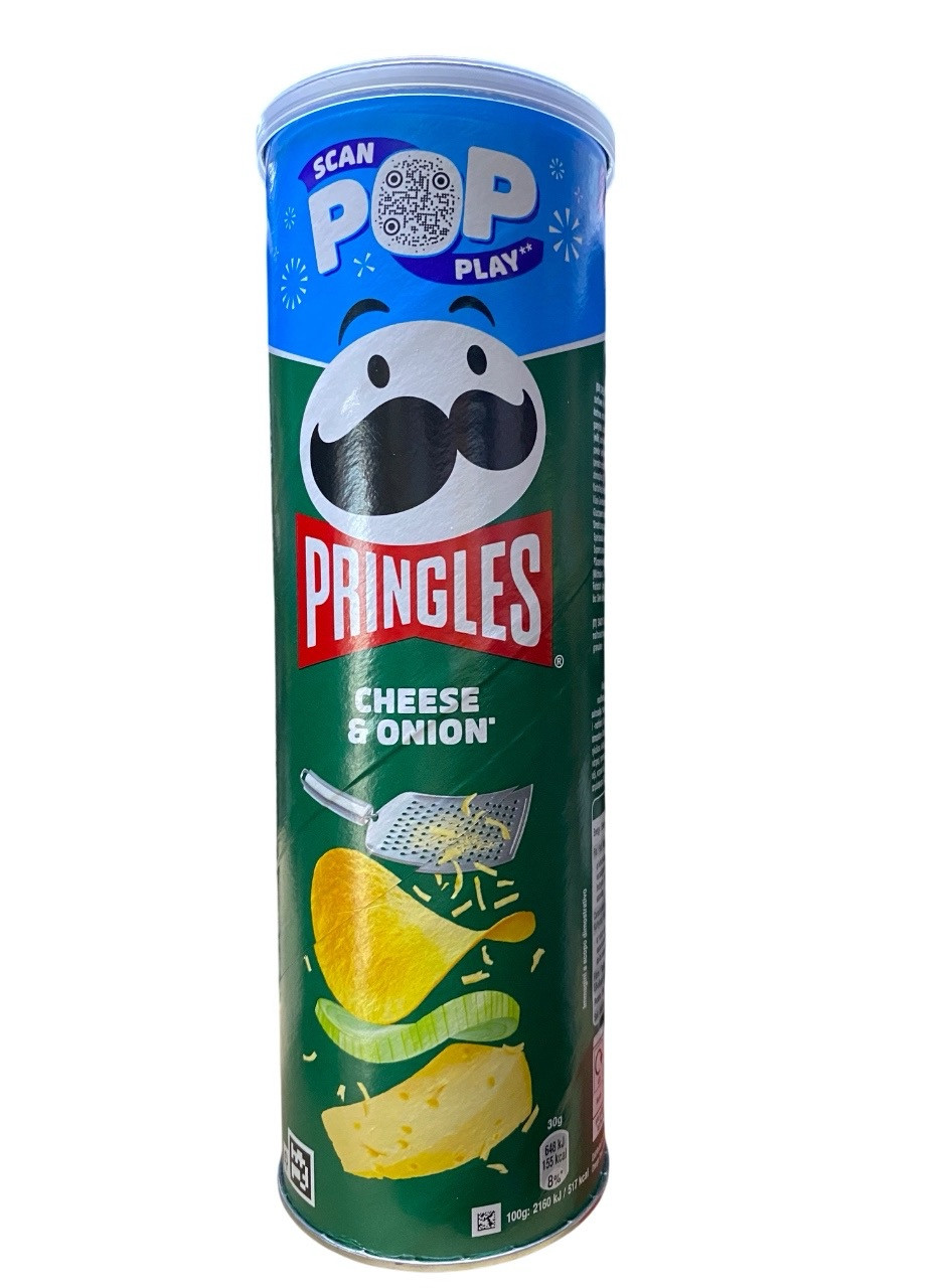Чіпси Pringles Cheese & Onion 165 г сир-цибуля
