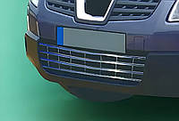 Решетка бампера (нержавейка) для Nissan Qashqai 2007-2010 гг